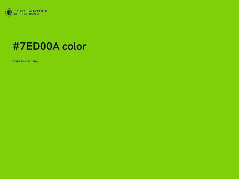 #7ED00A color image