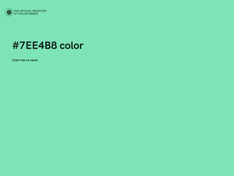 #7EE4B8 color image