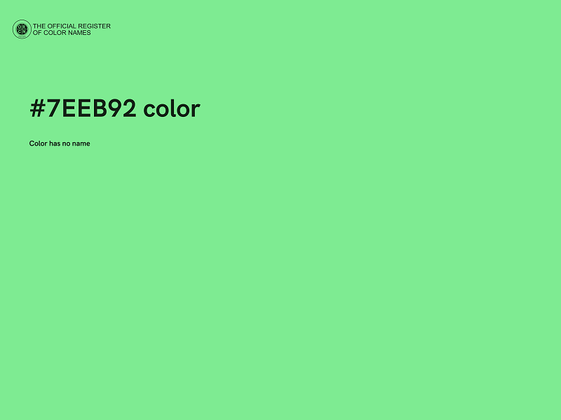 #7EEB92 color image