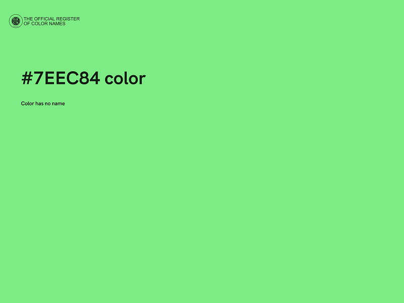 #7EEC84 color image