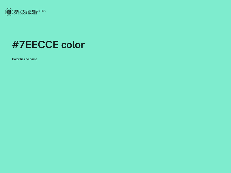 #7EECCE color image