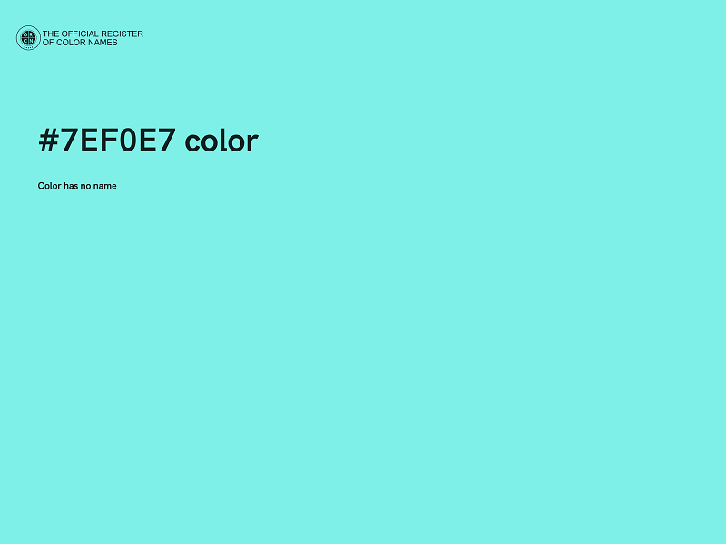 #7EF0E7 color image