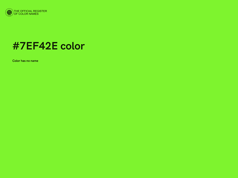 #7EF42E color image