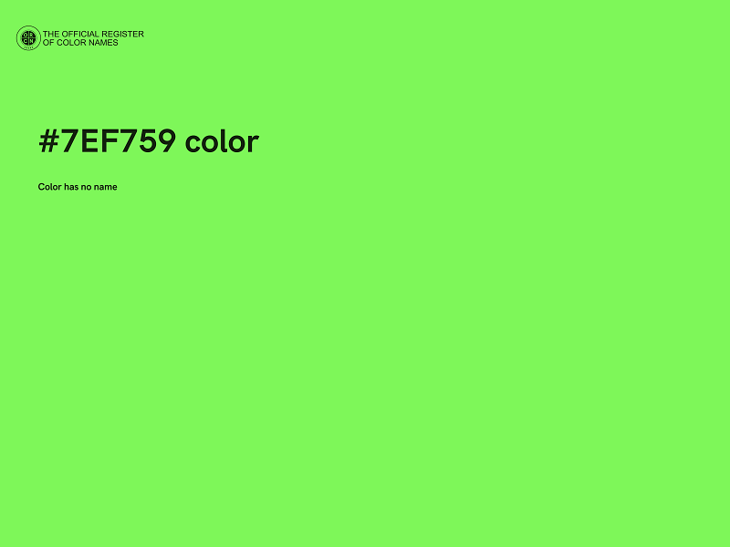 #7EF759 color image