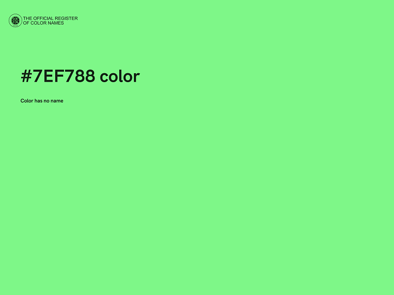 #7EF788 color image