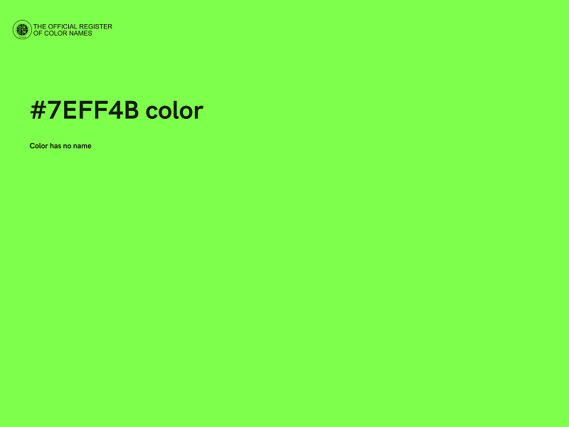 #7EFF4B color image