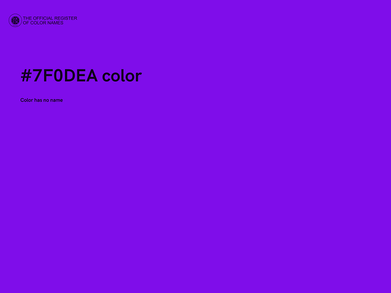 #7F0DEA color image