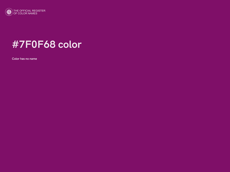 #7F0F68 color image