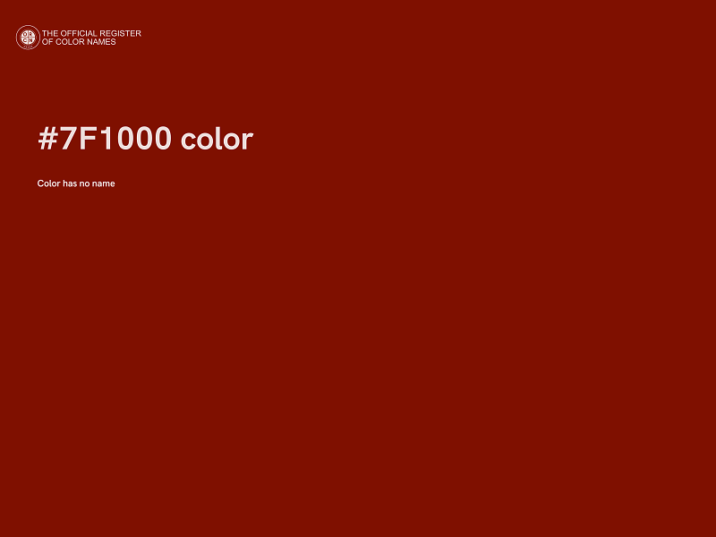 #7F1000 color image