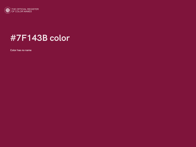 #7F143B color image