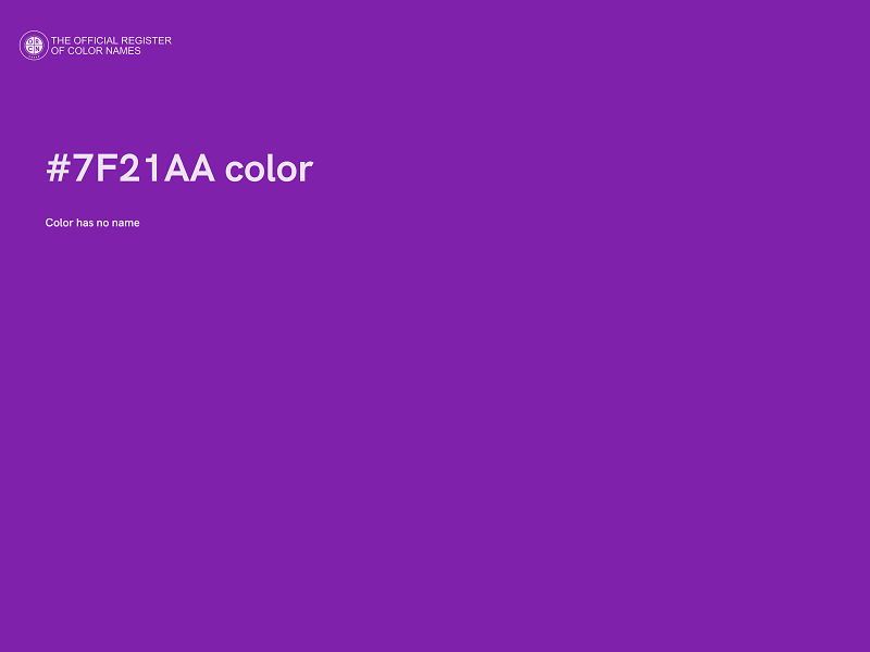 #7F21AA color image