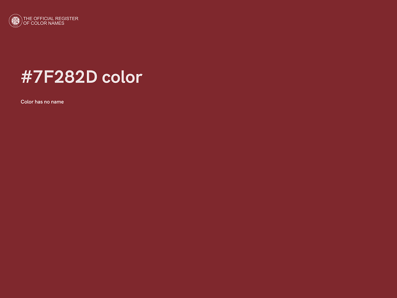 #7F282D color image