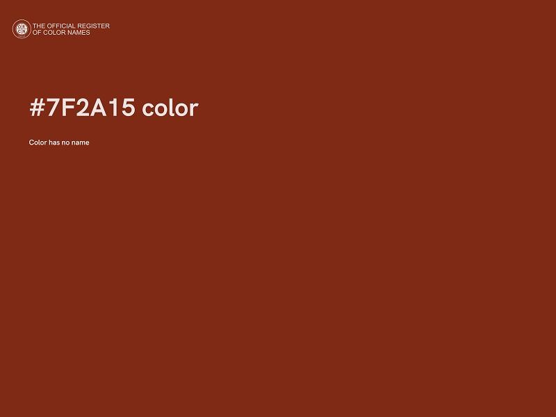 #7F2A15 color image