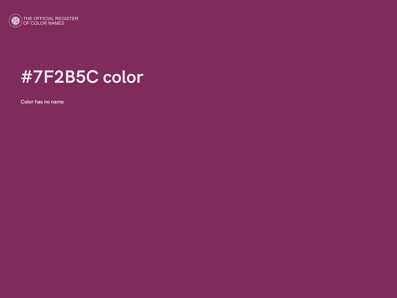 #7F2B5C color image