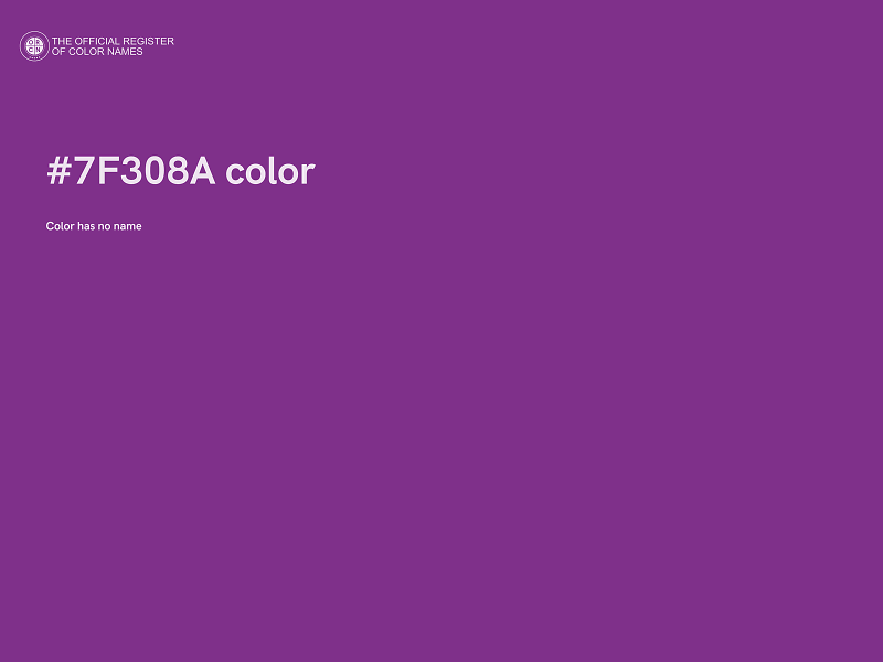 #7F308A color image