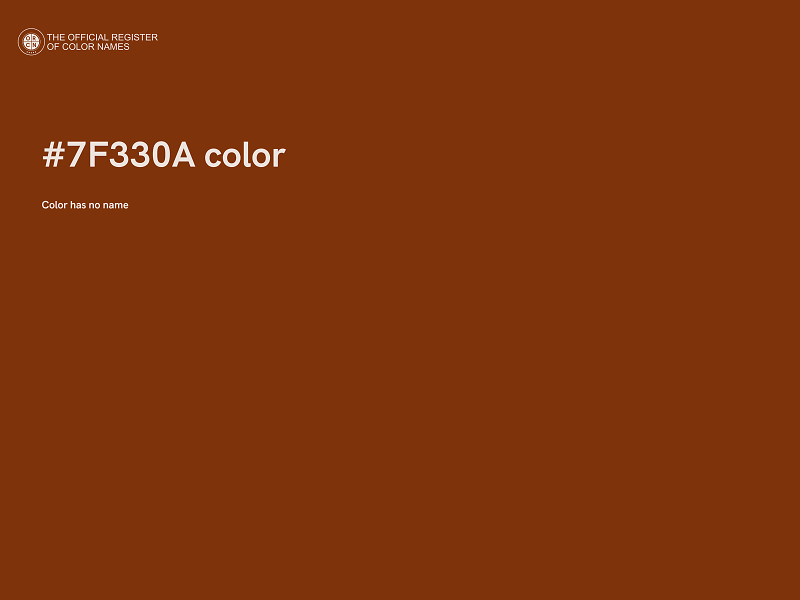 #7F330A color image