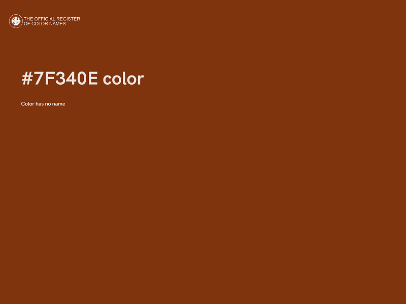 #7F340E color image