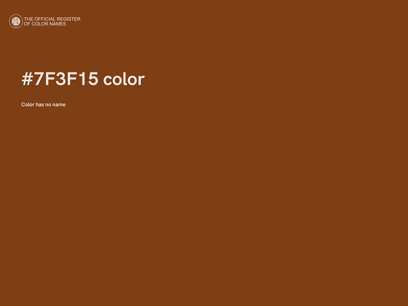 #7F3F15 color image