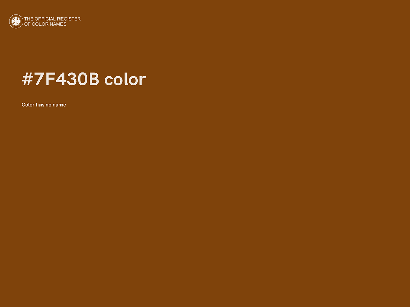 #7F430B color image