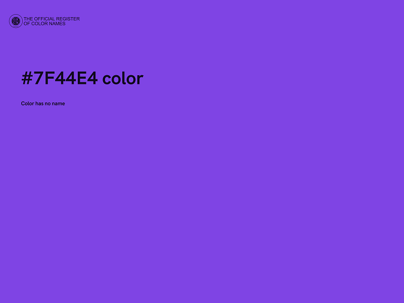 #7F44E4 color image