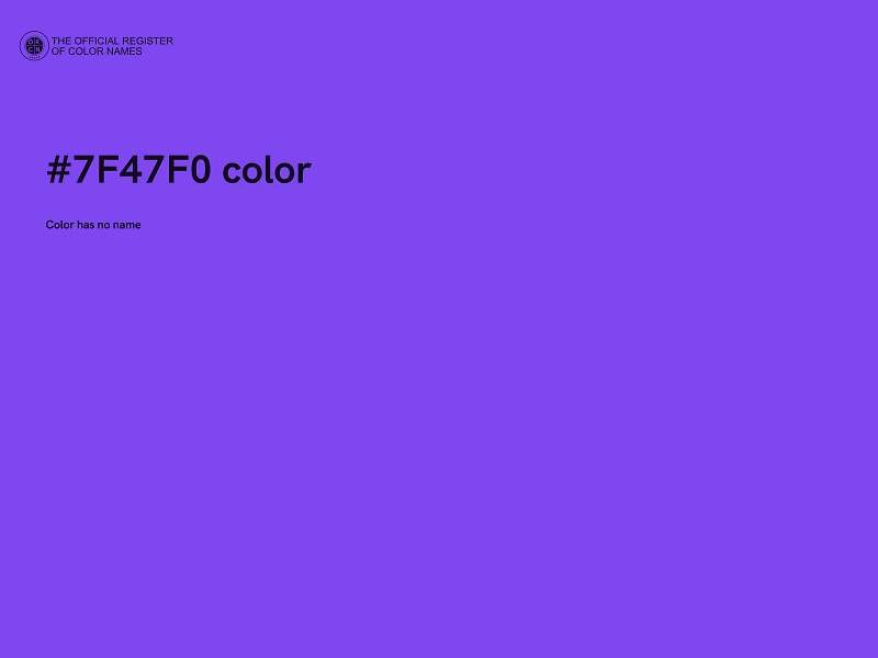 #7F47F0 color image