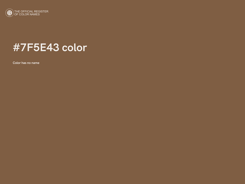 #7F5E43 color image