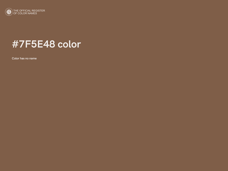 #7F5E48 color image