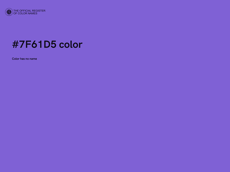 #7F61D5 color image