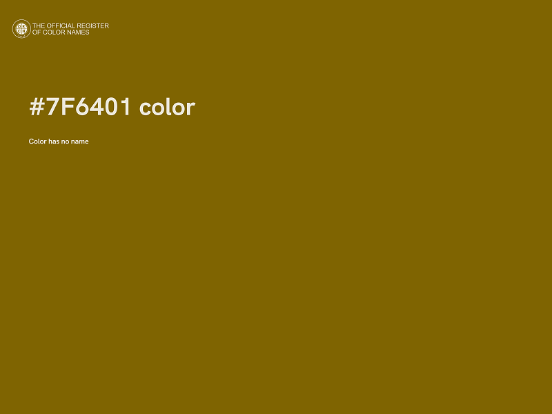 #7F6401 color image