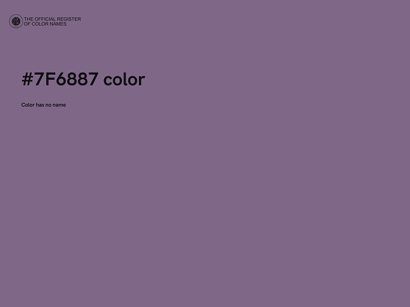 #7F6887 color image