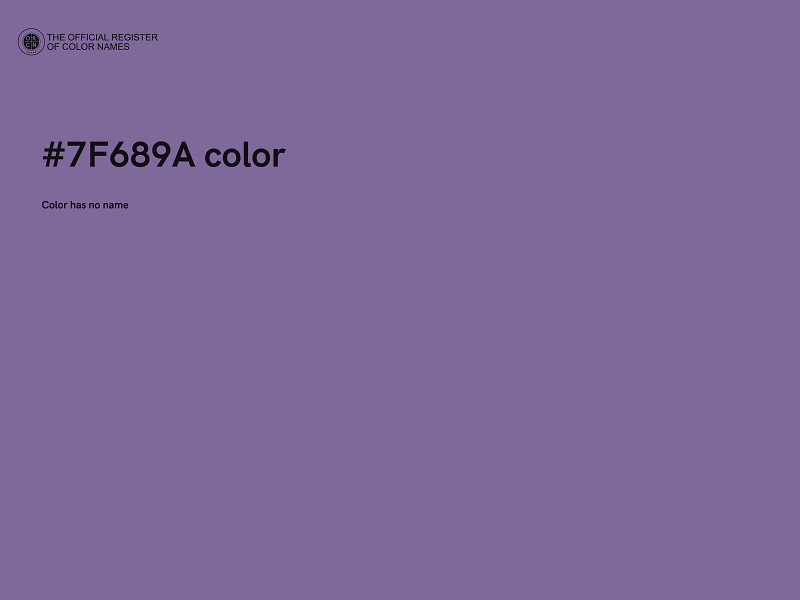 #7F689A color image