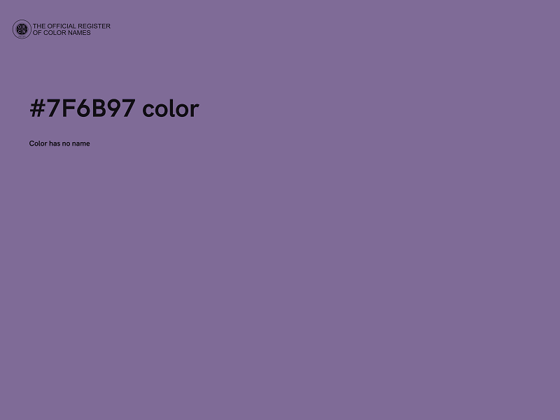 #7F6B97 color image