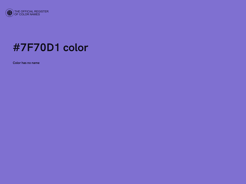 #7F70D1 color image