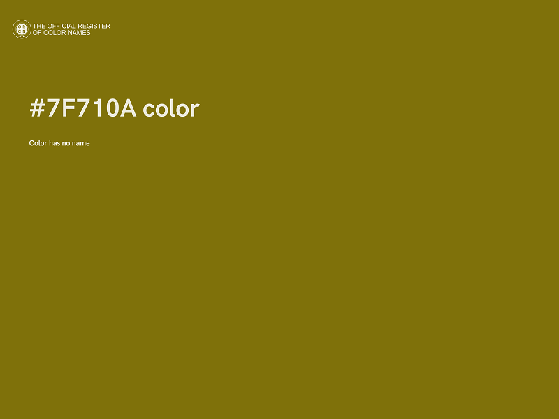 #7F710A color image