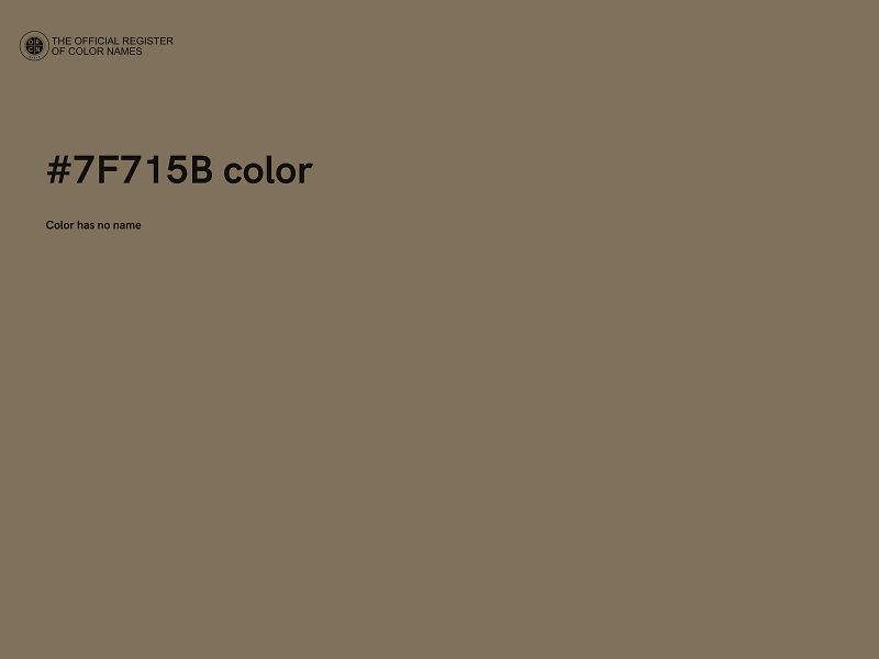 #7F715B color image