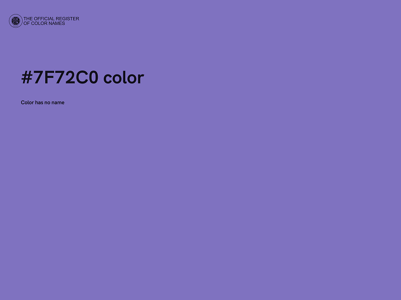 #7F72C0 color image