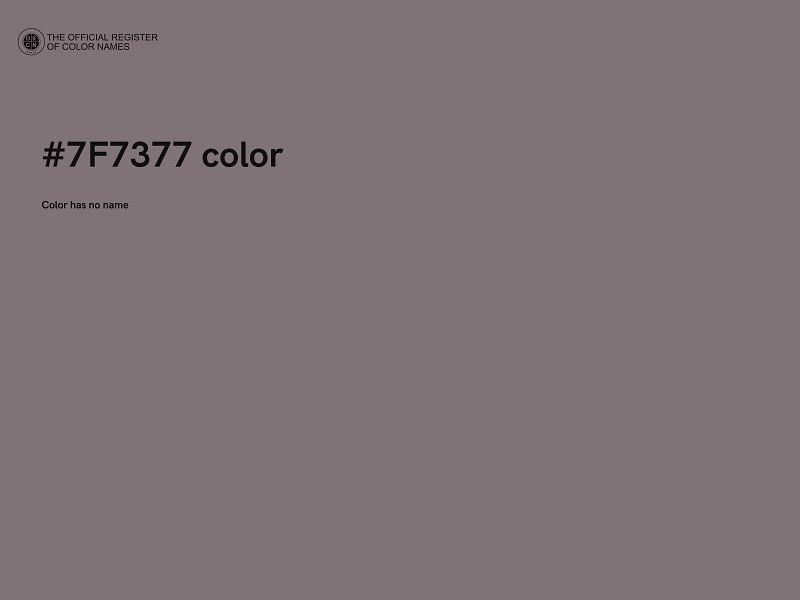 #7F7377 color image