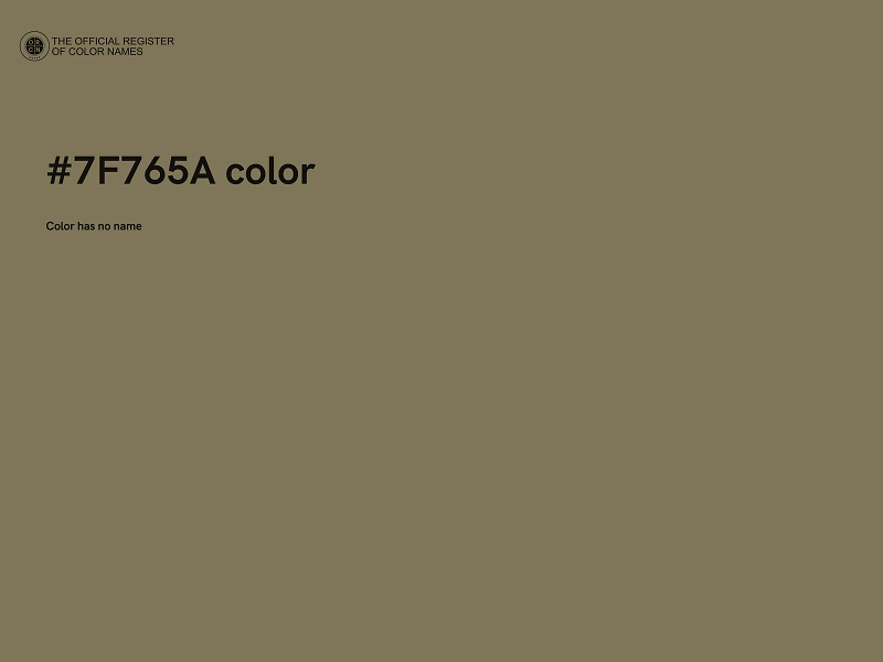 #7F765A color image