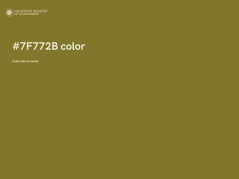 #7F772B color image