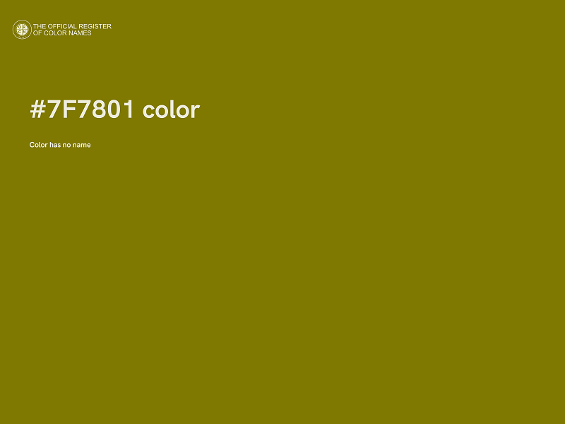 #7F7801 color image