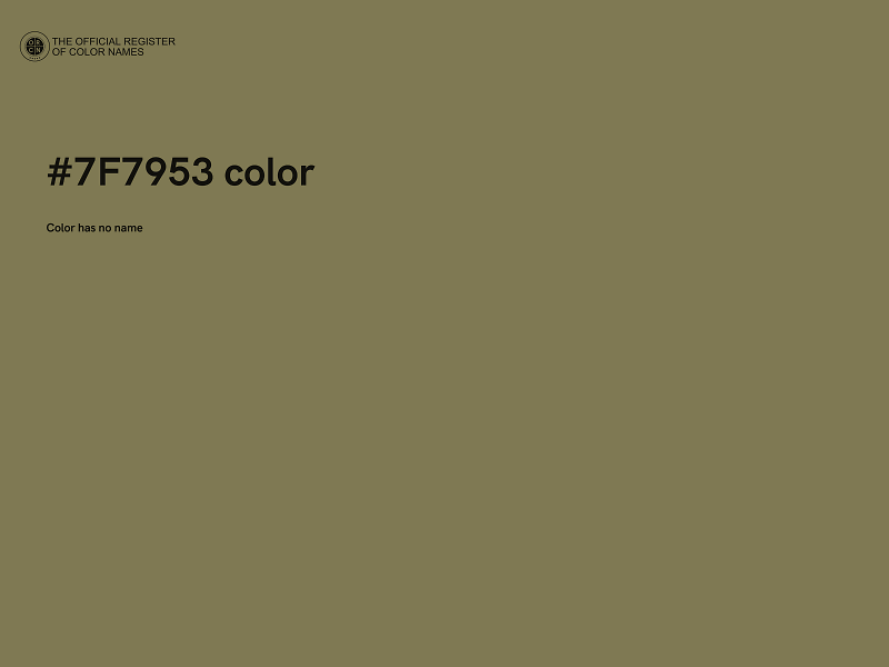 #7F7953 color image