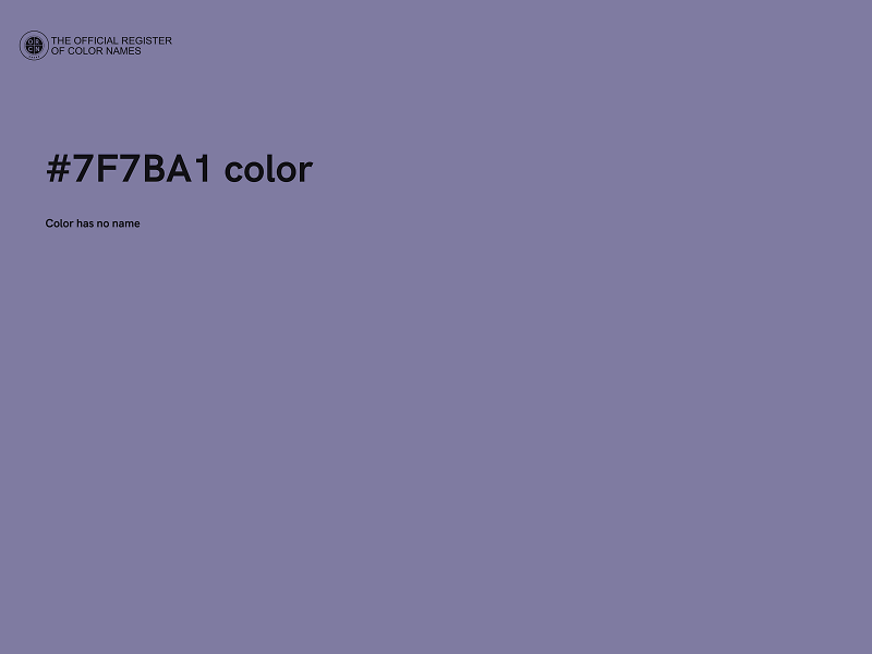 #7F7BA1 color image