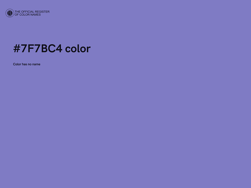 #7F7BC4 color image