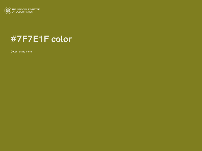 #7F7E1F color image