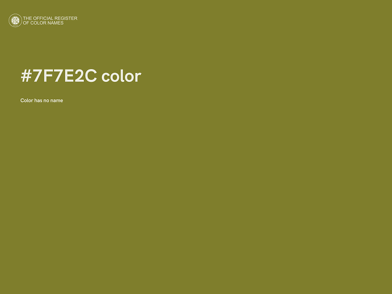 #7F7E2C color image