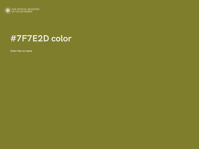 #7F7E2D color image