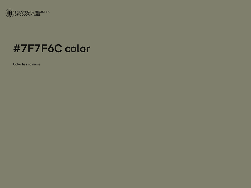 #7F7F6C color image