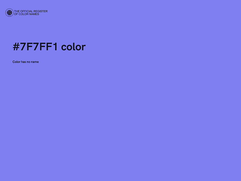 #7F7FF1 color image