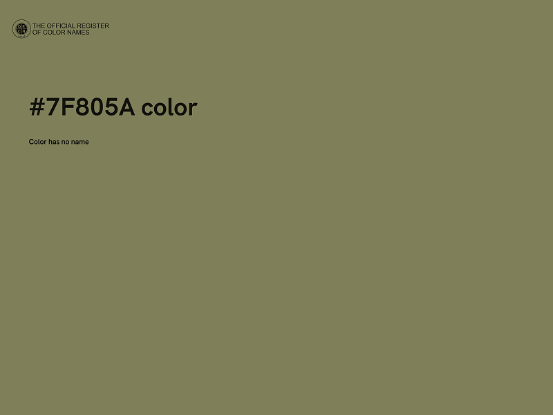 #7F805A color image