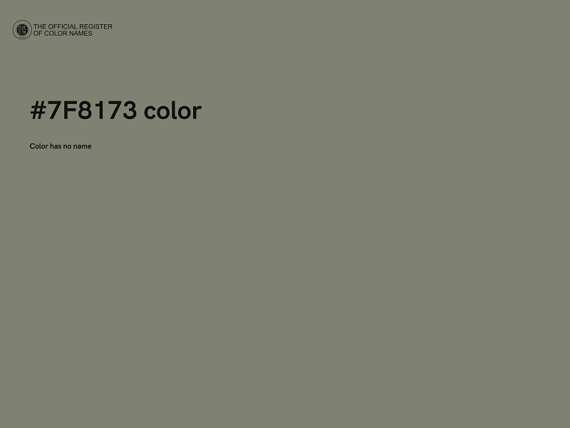 #7F8173 color image